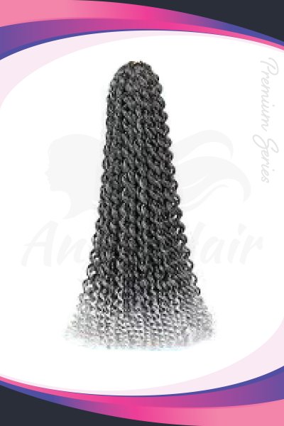 Afro İçin Sentetik Saç  - 51cm - 165gr - T1B/GRAY